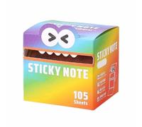 Cute Monster Pattern Sticky Note,Funny Pastel Animal Post It Notes,Transparent Monster Pattern Sticky Note Box,Small Self Adhesive Cartoon Notes Memo Pads,Vibrant Gradient Notepads Stationery (F)