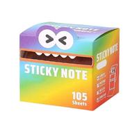 Cute Monster Pattern Sticky Note, Funny Pastel Memo Animal Post It Notes, Random Color Cute Monster Pattern Sticky, Self-Adhesive Cartoon Notes Memo Pads, Vibrant Gradient Notepads (Colorful,1)