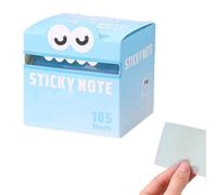 Cute Monster Pattern Sticky Note, Office School Tab Supplies, Funny Pastel AnimalNotes, 105PCS Self Adhesive Cartoon Notes Memo Pads, for Office, Students (J)