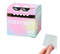 Cute Monster Pattern Sticky Note, Office School Tab Supplies, Funny Pastel AnimalNotes, 105PCS Self Adhesive Cartoon Notes Memo Pads, for Office, Students (D)