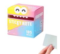 Cute Monster Pattern Sticky Note, Office School Tab Supplies, Funny Pastel AnimalNotes, 105PCS Self Adhesive Cartoon Notes Memo Pads, for Office, Students (G)