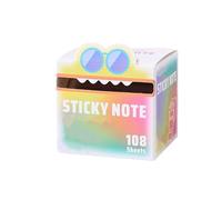 Cute Monster Pattern Sticky Notes 105 Sheets/Roll, Pastel Pull-Out Memo Pads, Cute Monster Pattern Pad, Funny Pastel Animal Notes, Small to Do List, Office School Tab Supplies (I)