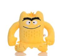 Cute Monster Plush 15cm, My Emotional Little Monster Cartoon Doll The Color Red/Blue Monster Soft Stuffed Toy for Christmas Birthday Gifts (Yellow)