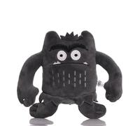 Cute Monster Plush 15cm, My Emotional Little Monster Cartoon Doll The Color Red/Blue Monster Soft Stuffed Toy for Christmas Birthday Gifts (Black)