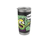 Cute Monster Saying Oops Funny Doodle Creature Kids Humor Stainless Steel Insulated Tumbler