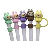 Cute Monster Straw Toppers, Set of 5, Multicoloured to Fit Stanley Cups