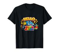 Cute Monster Truck Hello Third Grade Back to School T-Shirt