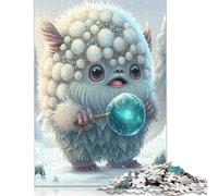 Cute Monsters 1000 Pieces Paper Puzzles for Adults Jigsaw Puzzles Educational Game Challenge Toy 1000pcs (38x26cm)