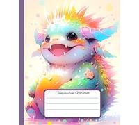 Cute Monsters Composition Notebook - 7.5x9.25 Inches - 120 Pages - College Wide Ruled Lined Paper - Ideal for School, College, Work - Fun Cartoon ... students going back to school, office workers