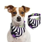 Cute Monsters Pet Scarf Dog Bandanas Spring Summer Soft Cotton Puppy Scarfs Adjustable Accessories for Small Medium Large Girl Boy Pup Small
