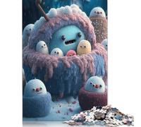 Cute Monsters Puzzle for Adults And Teenagers 1000 Pieces Paper Puzzles for Adults Puzzles for Teenagers Age 12 Years Up 1000pcs (38x26cm)