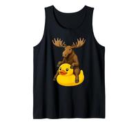 Cute Moose Rubber Duck Tank Top