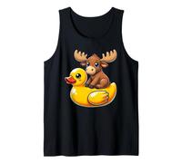 Cute Moose Rubber Duck Tank Top