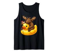 Cute Moose Rubber Duck Tank Top