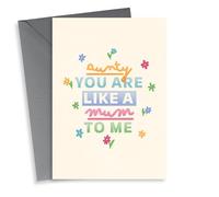 Cute Mother's day card - Aunty - like a mum to me