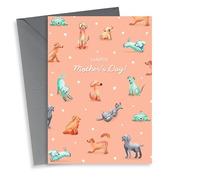 Cute Mother's Day Card - Dogs - Hearts & Stars