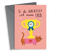 Cute Mother's Day Card- From The Cat - Greatest Cat Mum Ever