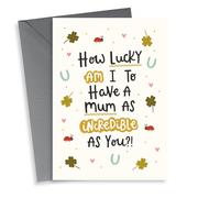 Cute Mother's Day Card - How Lucky Am I?