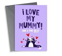 Cute Mother's Day Card - I Love My Mummy - From the Cat