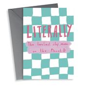 Cute Mother's day card - Literally the loveliest step mum