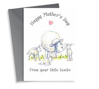 Cute Mother's Day Card - Little Lambs