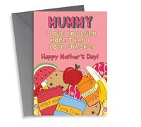 Cute Mother's Day Card - Love You More Than Snacks