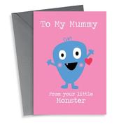 Cute Mothers Day Card - Mummy - To My Mummy From Your Little Monster