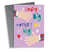 Cute Mother's Day Card - Sending Big Mother's Day Hugs - Hearts