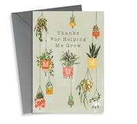 Cute Mother's Day Card - Thanks For Helping Me Grow