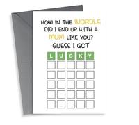 Cute Mothers Day Card - Wordle - Pun - How In The Wordle Did I End Up With A Mum Like You