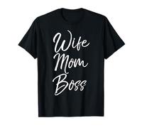 Cute Mother's Day Gift for Entrepreneur Moms Wife Mom Boss T-Shirt