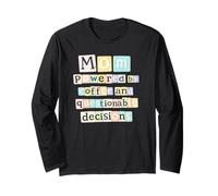 Cute Mothers Day Powered By Coffee Questionable Decisions Long Sleeve T-Shirt