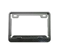 Cute Motorcycle Plate Frame - License Tag Holder, Number Plate Cover | 9.33 * 6.81 inches Heavy Duty Aluminum Frame Guard, Univarsal Fitting Bracket, Sleek Auto Accessory With Night Riding Style