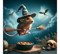 Cute Mouse Animal Puzzle for Adults Educational Intellectual Jigsaw Puzzle,Beautiful Fantasy Puzzles for Adults Fun Game_1000pcs