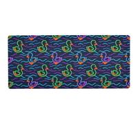 Cute Mouse Fluorescent Duckling Cool Long Mouse pad for Writing Essentials Mouse mat for Desk Gaming 31.5 x 11.8in