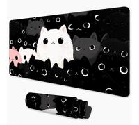 Cute Mouse Mat 1000x400 mm, Large Mouse Pad Cat Waterproof & Durable Desk Mat with Non-Slip Rubber Base and Stitched Edges, XXL Gaming Mousepad for Home, Office, PC, Laptop, Room Decor 3Y-121