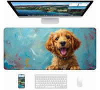 Cute Mouse Mat 700x300x3mm, Dog Gaming Mouse Pad, Desk Mat with Waterproof Non-Slip Rubber Base, Mousepad for Stable Grip on Smooth Surfaces, Desk Accessories and Office Accessories, Gifts 4-6993