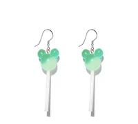 Cute Mouse Mice Lollipop Dangle Hook Earrings Resin Cartoon Animal Sweet Candy Drop Fake Huggie Hoops Earring Fashion Jewelry Gifts Birthday, Resin, No Gemstone