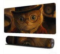 Cute Mouse Pad 1500 x 800 x 3 mm XXL Desk Mat Cat Mouse Mat, Extended Japanese Mousepad Large Desk Pad with Non-Slip Base and Stitched Edge Office Accessories for Computers Gaming Work Laptop,Model790