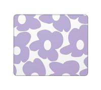 Cute Mouse Pad Purple Retro Floral Mouse Pads Aesthetic for Desk Laptop Square Office Computer Mousepad for Wireless Mouse Home Office Decor Desk Accessories, 9.5×7.9 in, Retro Purple