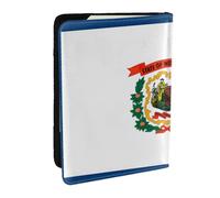 Cute Mouse Passport Holder for Travel - Passport Case for Men & Women Travel Document Organizer Credit Cards Case, West Virginia Flag, One Size