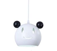 Cute Mouse Pendant Light Fitting Fun Smiley Face Cartoon Chandelier Ceiling Lamp Shade Wrought Iron Hanging Lights 4 Colors E27 Height Adjustable Children's Bedroom Kids Room Small Gift