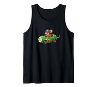 Cute Mouse Racer in Cucumber Soap Car Box Tank Top