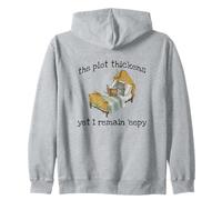 Cute Mouse: "The Plot Thickens Yet I Remain 'eepy" Zip Hoodie