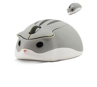 Cute Mouse, Wireless Hamster-Shaped Silent Click - 1200DPI Mini Optical Mouse for PC/Laptop/MacBook, Fun Gift for Kids & Adults