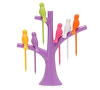 Cute Multicolour Birdie Fruit Fork Birds On The Tree Cake Dessert Dinnerware Party Tools Purple Dependable Performance