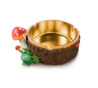 Cute Mushroom Ashtray, Cool Ashtray for Smokers - Indoor/Outdoor Stainless Steel Tray