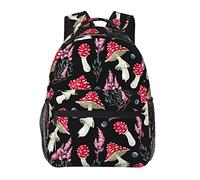 Cute Mushroom Backpack,Fashion Travel Hiking Camping Daypack Computer Backpacks Bookbag for Men Women