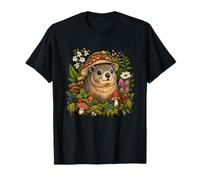 Cute Mushroom Capybara Cottagecore Forest T-Shirt