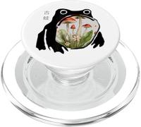 Cute Mushroom Grumpy Frog Japanese Art PopSockets PopGrip for MagSafe